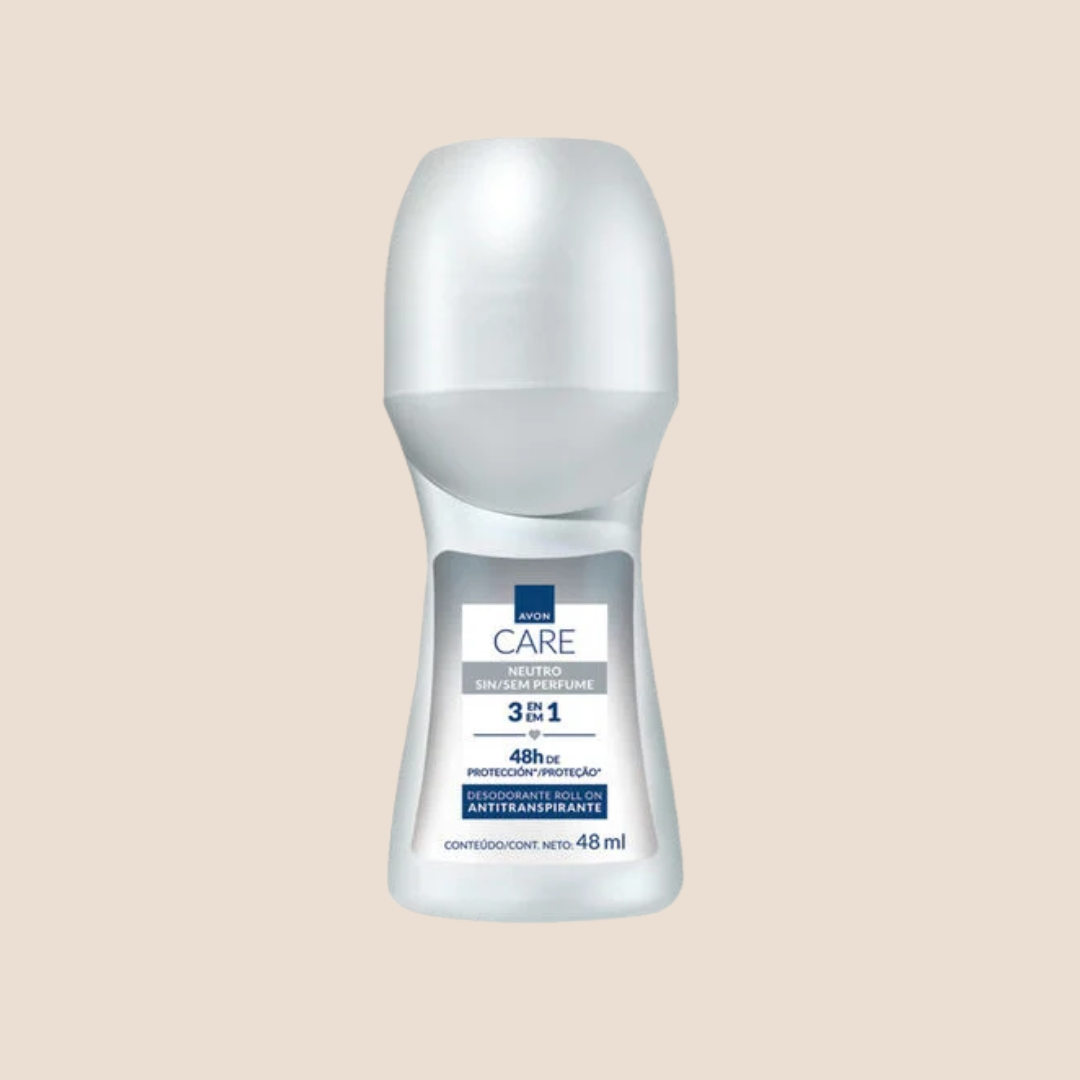 Desodorante Antitranspirante Neutro Roll On 3 en 1 sin perfume