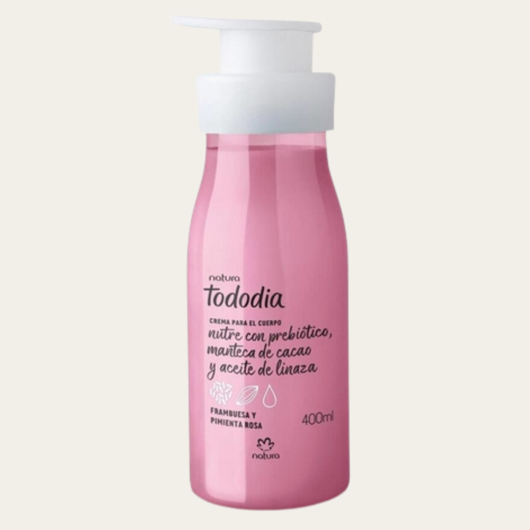 Crema Corporal Tododia Frambuesa y Pimienta Rosa