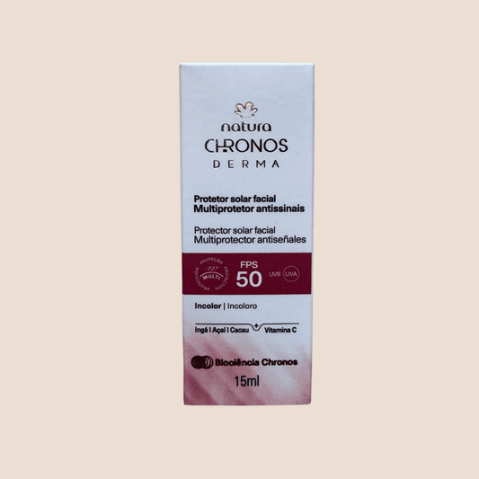 Protector solar facial multiclarador antiseñales incoloro fps 50 Mini