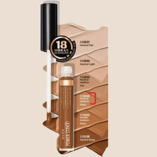 Power stay 18 corrector liquido 18 horas duracion neutral ligh medium