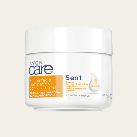 Crema Facial Iluminadora Con Vitaminas 5 en 1