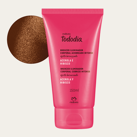 Bronzer Iluminador Corporal acobreado Intenso Acerola e Hibisco