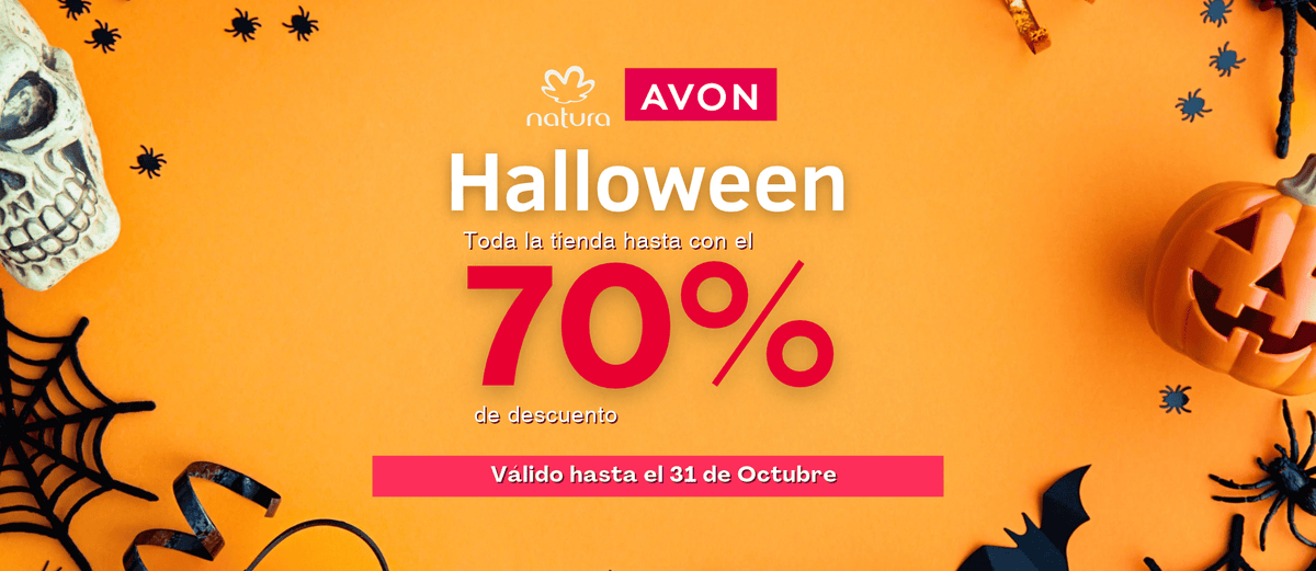 Halloween: toda la tienda hasta con el 70% de descuento, válido hasta el 31 de octubre