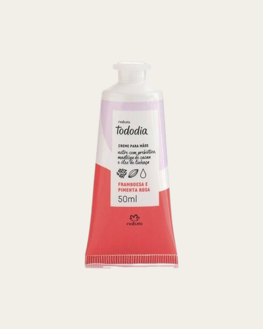 Crema hidratante para manos Tododia Frambuesa y Pimienta Rosa 50ml